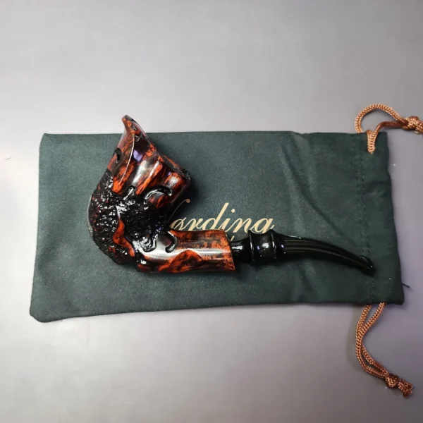 Nording Rusticated Freehand Estate Briar Pipe, Unsmoked - Image 13