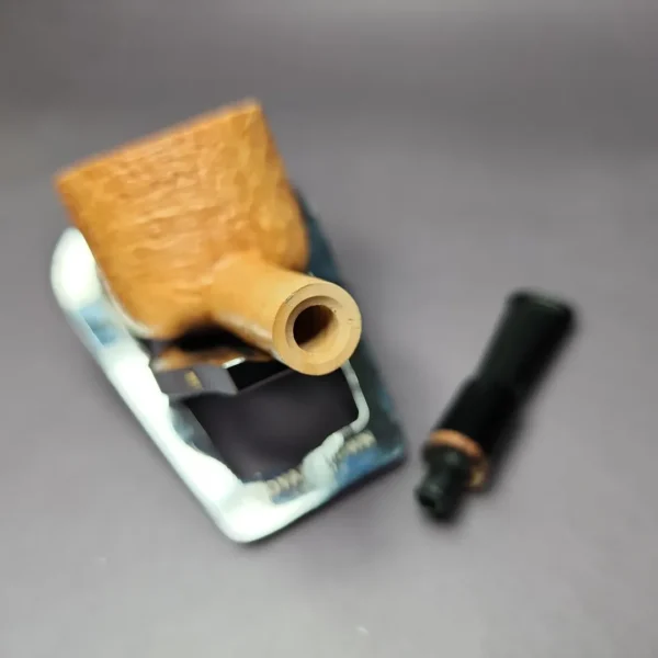 Proxima by Piero Vitale Sandblasted Pot Briar Pipe, New - Image 13