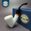 MBSD Meerschaum Deluxe Rusticated Ballerina Block Meerschaum Pipe, Briar-Mortise