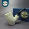 MBSD Meerschaum Silver Reverse Calabash Poker Block Meerschaum Pipe