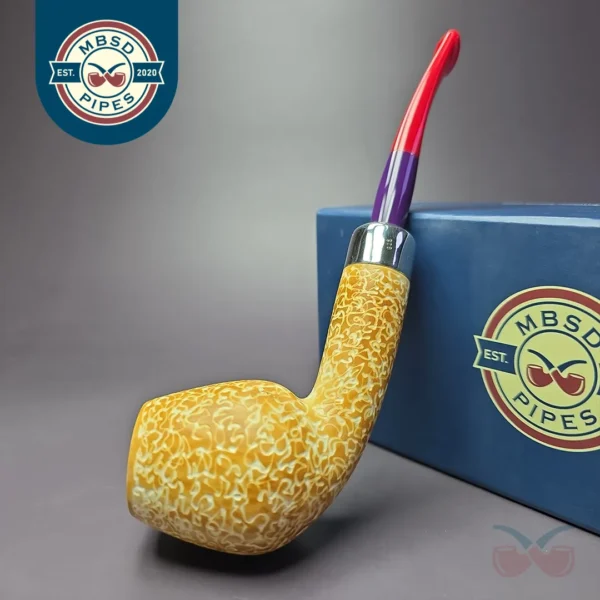 MBSD Meerschaum Silver Cutty Block Meerschaum Pipe, New