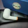 MBSD Meerschaum Deluxe Rusticated Billiard Block Meerschaum Pipe, Briar-Mortise - Image 2