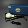MBSD Meerschaum & J. Mouton "Premier Deluxe" (4/4) Block Meerschaum Pipe, Briar-Mortise - Image 2