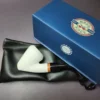 MBSD Meerschaum Deluxe Rusticated Ballerina Block Meerschaum Pipe, Briar-Mortise - Image 2