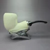 MBSD Meerschaum Silver Reverse Calabash Acorn Block Meerschaum Pipe, New - Image 2