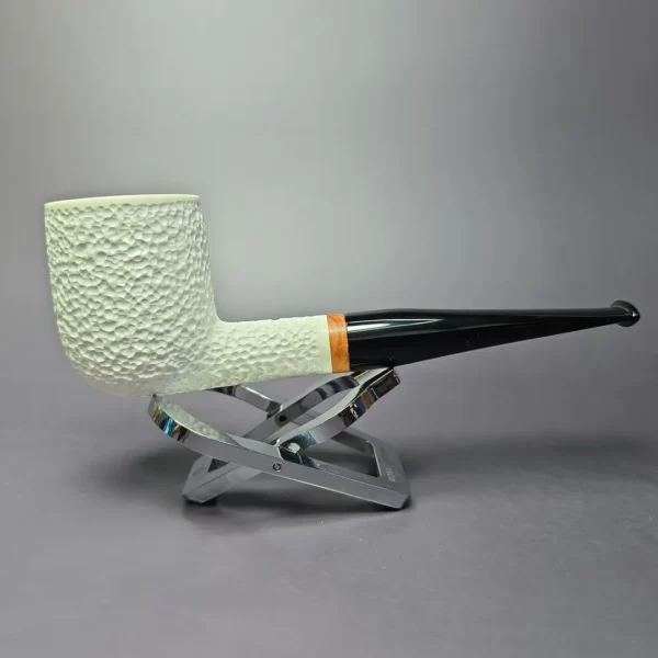 MBSD Meerschaum & J. Mouton "Premier Deluxe" (1/4) Block Meerschaum Pipe, New - Image 3