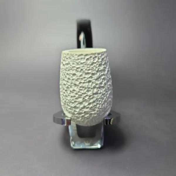 MBSD Meerschaum Deluxe "LC" Bent Billiard Block Meerschaum Pipe, Briar-Mortise - Image 3