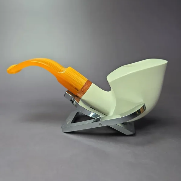 MBSD Meerschaum Deluxe Pickaxe Block Meerschaum Pipe, Briar-Mortise - Image 4