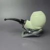 MBSD Meerschaum & J. Mouton "Premier Silver" (2/4) Block Meerschaum Pipe, New - Image 4