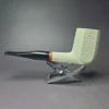 MBSD Meerschaum Deluxe Rustic Panel Block Meerschaum Pipe, Briar-Mortise - Image 4