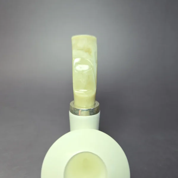 MBSD Meerschaum Silver Reverse Calabash Vase Sitter Block Meerschaum Pipe - Image 5