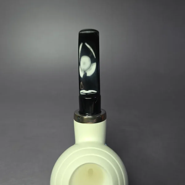 MBSD Meerschaum & J. Mouton "Premier Silver" (2/4) Block Meerschaum Pipe, New - Image 6
