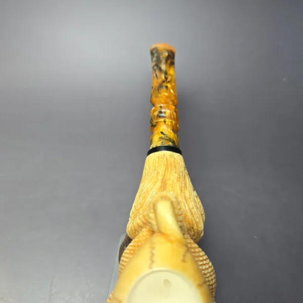 MBSD Meerschaum Masters by Kenan Dragon Claw Block Meerschaum Pipe, New - Image 6
