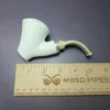 MBSD Meerschaum Silver Reverse Calabash Vase Sitter Block Meerschaum Pipe - Image 7