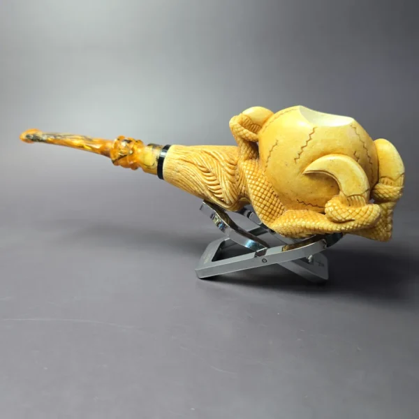 MBSD Meerschaum Masters by Kenan Dragon Claw Block Meerschaum Pipe, New - Image 7