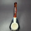 Lattice Block Meerschaum Estate Pipe, Unsmoked - Image 8