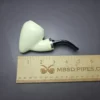 MBSD Meerschaum Silver Reverse Calabash Peewit Block Meerschaum Pipe - Image 7