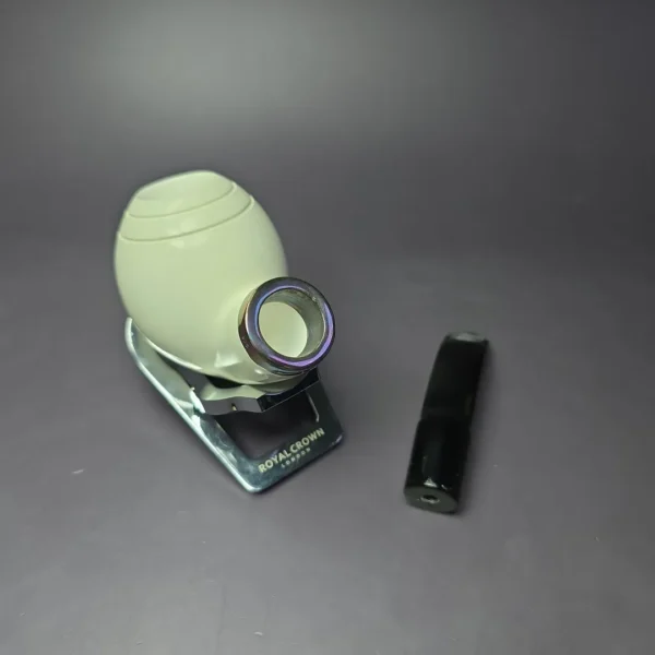 MBSD Meerschaum & J. Mouton "Premier Silver" (2/4) Block Meerschaum Pipe, New - Image 8