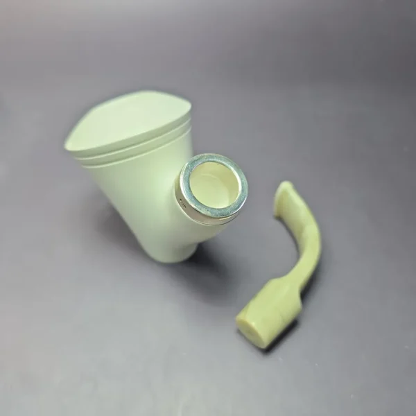 MBSD Meerschaum Silver Reverse Calabash Vase Sitter Block Meerschaum Pipe - Image 9