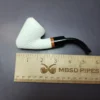MBSD Meerschaum Deluxe Rusticated Ballerina Block Meerschaum Pipe, Briar-Mortise - Image 10