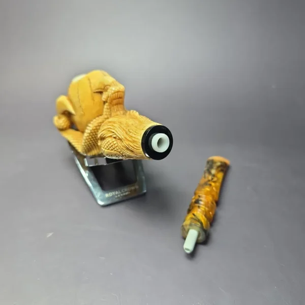 MBSD Meerschaum Masters by Kenan Dragon Claw Block Meerschaum Pipe, New - Image 11