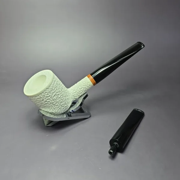 MBSD Meerschaum & J. Mouton "Premier Deluxe" (1/4) Block Meerschaum Pipe, New - Image 12