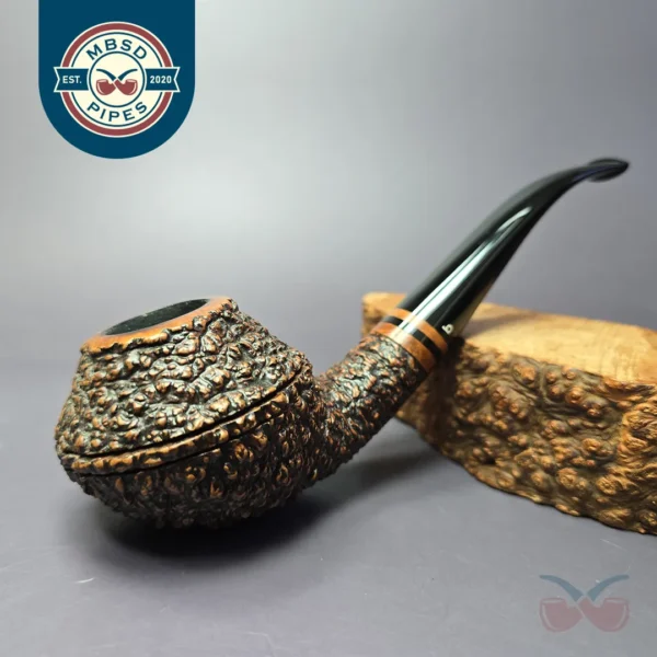 Becker (Fritz & Paolo) XL Rusticated Rhodesian Estate Briar Pipe, Italian Estates