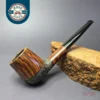 WO Larsen Partially Rusticated Brandy Estate Briar Pipe, Danish Estates