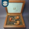 Dunhill 1992 Collector & Dead Root Cased 3 Pipe Set Estate Briar Pipe, Unsmoked