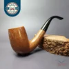 Ed Burak Connoisseur XL "LC" Smooth Bent Billiard Estate Briar Pipe, American Estates