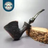 Savinelli Autograph 4 Partially Sandblasted Freehand Estate Briar Pipe, Italian Estates