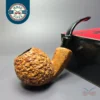 Don Carlos 2 Note Rusticated Brandy Estate Briar Pipe, Italian Estates