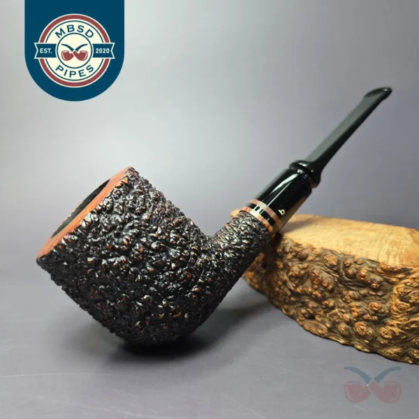 Becker (Paolo) XL (G) Rusticated Pot Estate Briar Pipe, Italian Estates