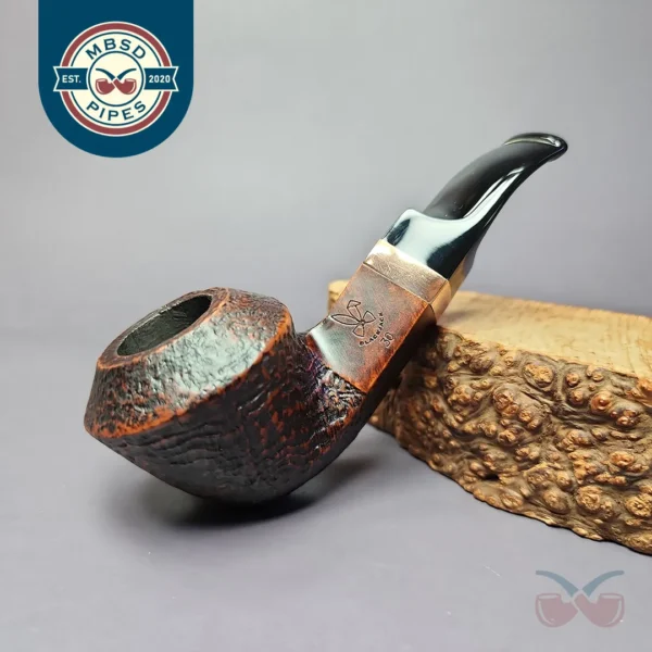 Morgan BlackJack 30 Sandblasted Bulldog Briar Pipe, New