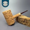 Pipe Tristan Rusticated Poker w/ Durat Handmade Briar Pipe, New