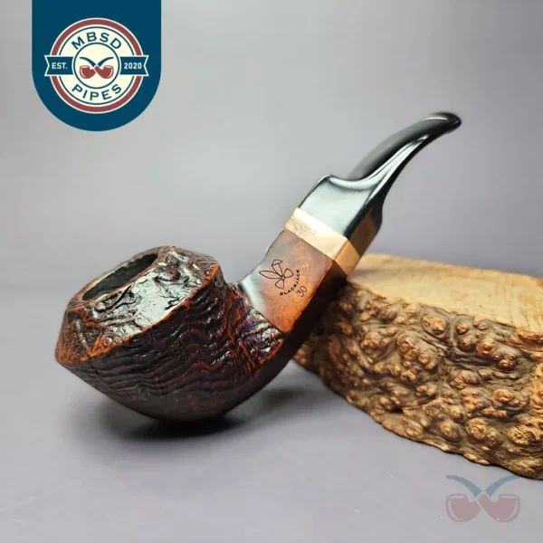 Morgan BlackJack 30 Sandblasted Bulldog Briar Pipe, New