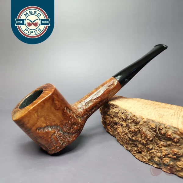 Roger's Rarity by Custombilt Rusticated Panel Estate Briar Pipe, American Estates