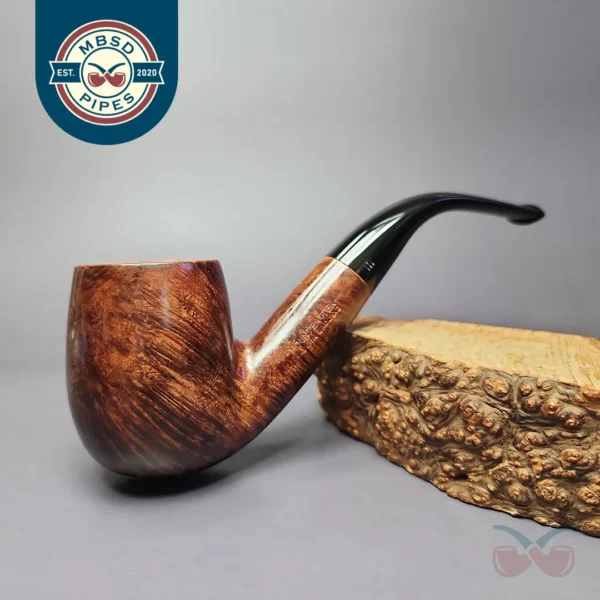 Mountbatten by Charatan 802 Smooth XL Bent Billiard Estate Briar Pipe, English Estates