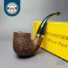 Merchant Service Sandblasted “Full Bent” Bent Billiard Artisan Briar Pipe, New