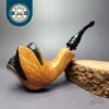 Nording Spiral Partially Rusticated Freehand Estate Briar Pipe, Unsmoked