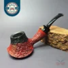 HS Studio Fumed Sandblasted Volcano Estate Briar Pipe, Unsmoked