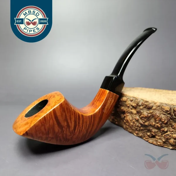 Stanwell Royal Prince 204 Smooth Panel Horn Estate Briar Pipe, Danish Estates
