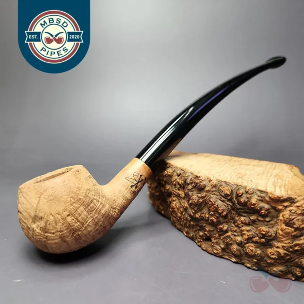 Morgan Bones Sandblasted Demiwarden Apple Briar Pipe, New
