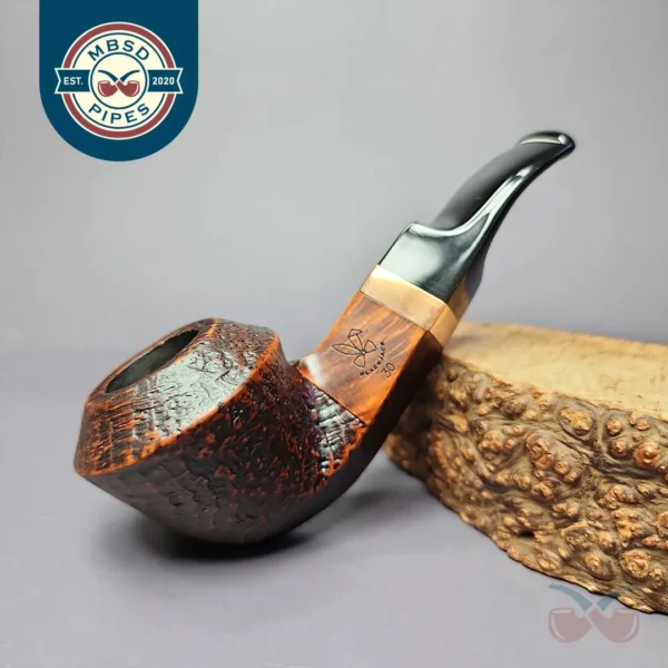 Morgan BlackJack 30 Sandblasted Bulldog Briar Pipe, New