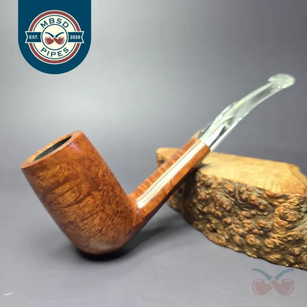 Savinelli De Luxe Milano 130 KS Smooth Stack Estate Briar Pipe, Unsmoked