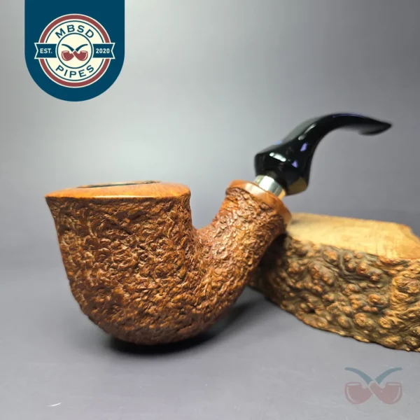 Ardor Urano XL Rusticated Dublin w/ Silver Estate Briar Pipe, Italian Estates