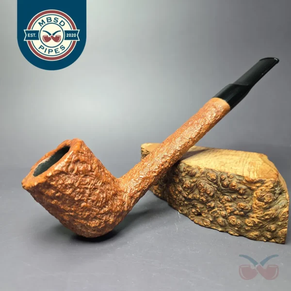 Sean Reum Glacier Rusticated Lumberman Estate Briar Pipe, American Estates