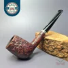 Ashton Pebble Grain XX Sandblasted Billiard w/ Silver Estate Briar Pipe, English Estates