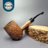 English Rustic Sandblasted Poker Estate Briar Pipe, English Estates