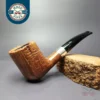 Savinelli Autograph Part Sandblasted Freehand w/ Silver Estate Briar Pipe, Italian Estates